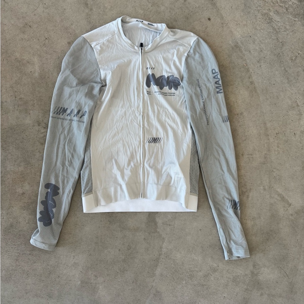 MAAP White and Gray Men's Cycling Jersey